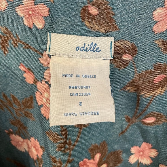 Anthropologie Odille Silky Sleeveless Floral Dress - Picture 3 of 4